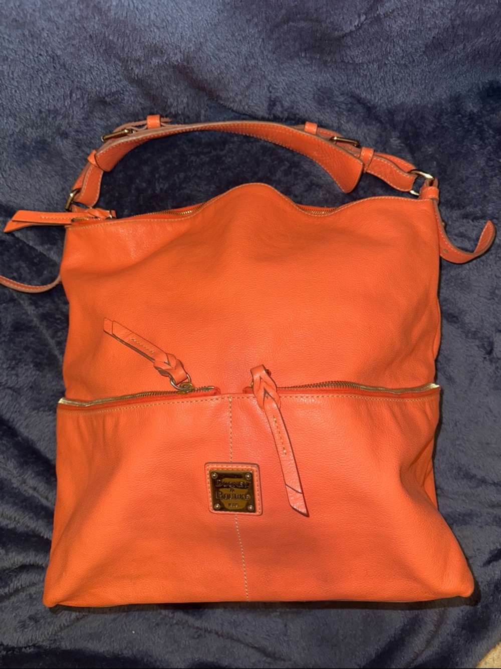 Dooney & Bourke Coral Leather Hobo Bag